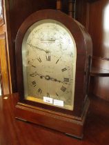 George III Robert Ward London Mahogany Case Bracket Clock having a Musical Movement, Engraved