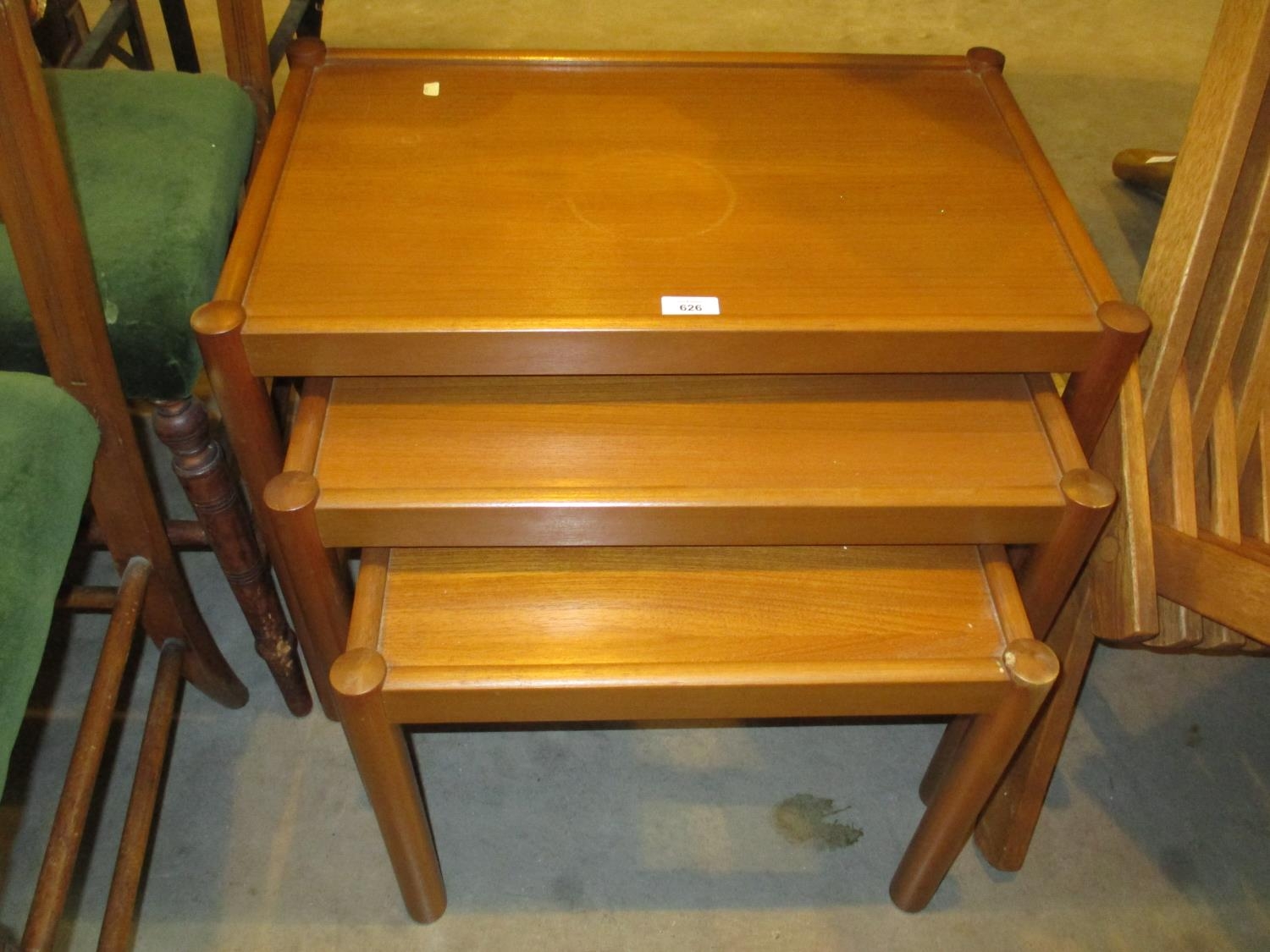 Teak Nest of 3 Tables