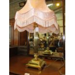 Brass Table Lamp with Shade