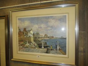 James McIntosh Patrick Signed Print Boys Fishing Broughty Ferry 738/850