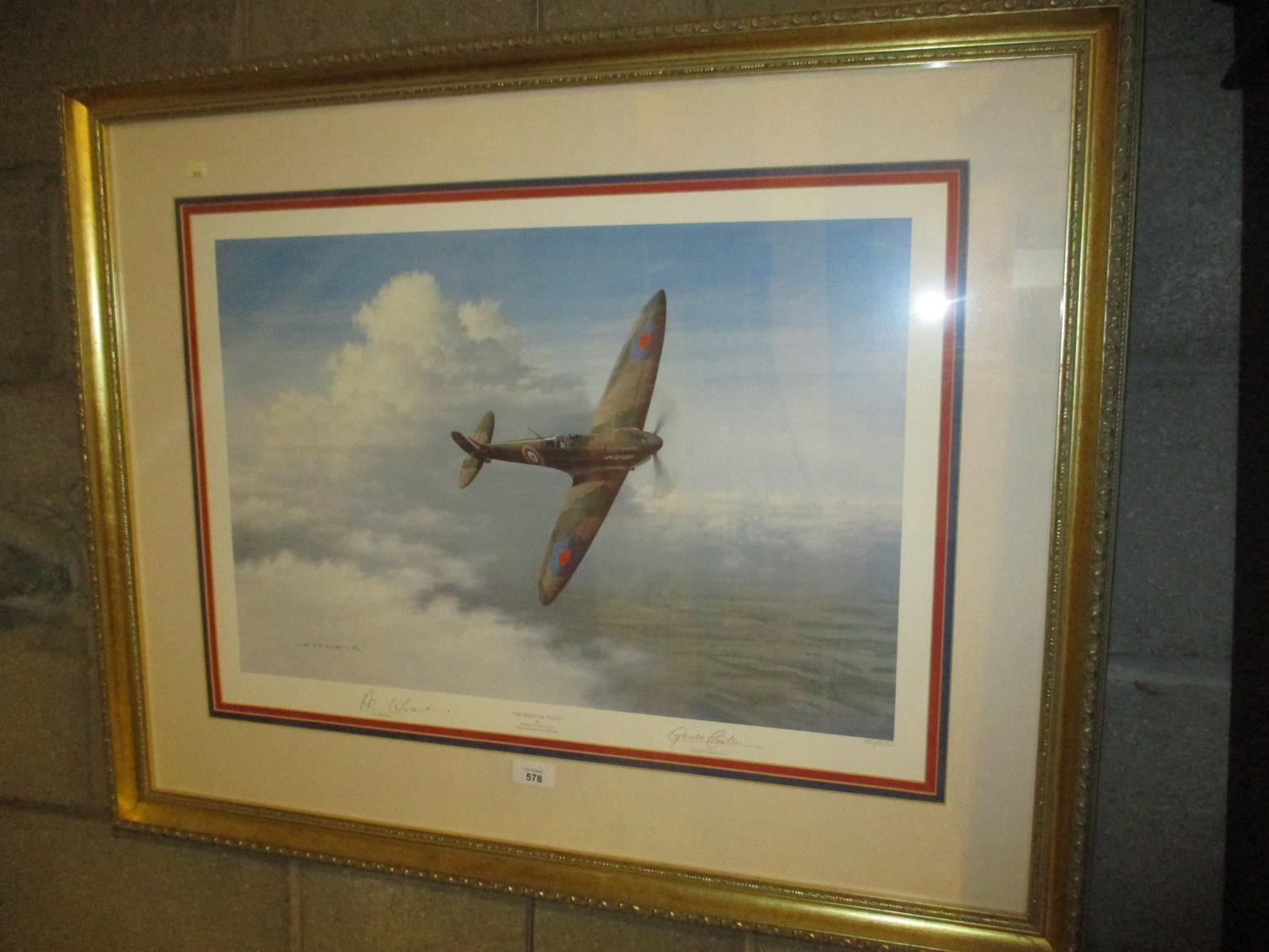 Gerald Coulson Signed Print The Magic of Flight, also Signed by Alex Henshaw, 160/500