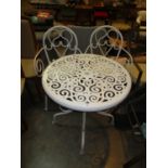 Metal Garden Table with 2 Chairs