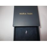 One Diamond Lightning Bolt Threaded Stud Earring by Maria Tash