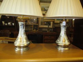 Pair of Decorative Table Lamps with Shades