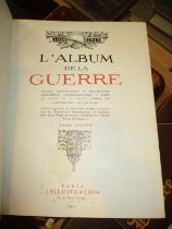 L'Album de la Guerre 1914 - 1919, Two Volumes, L'illustration, Paris 1924, covers of both scuffed,