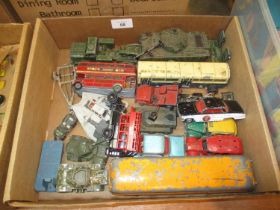 Box of Dinky and Other Vehicles