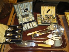 Cases of Cutlery, Soup Ladle, Servers etc