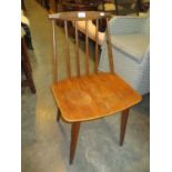 Mobler Denmark Teak Stick Back Chair