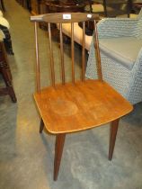 Mobler Denmark Teak Stick Back Chair