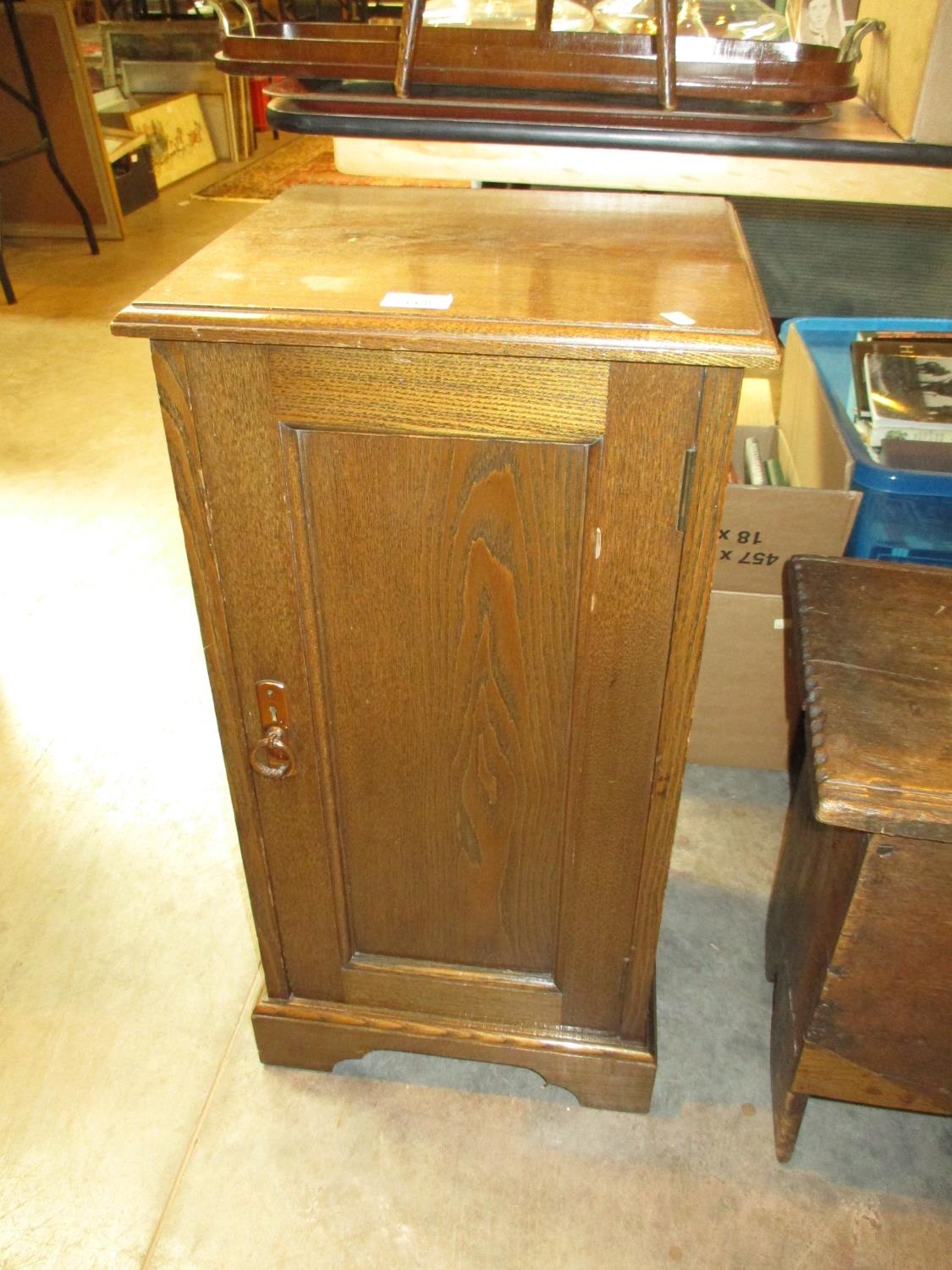 Late Victorian Ash Bedside Cabinet