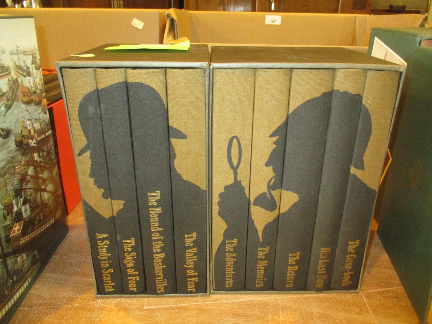 Two Boxed Sets of Folio Society Books - Sherlock Holmes