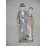Lladro Group of an Elderly Couple, No. 5677