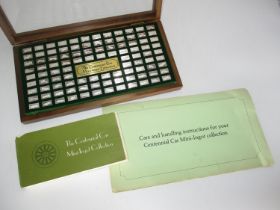 Franklin Mint The Centennial Car Mini Ingot Collection with Booklet and Papers, the ingots are 925