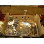 Box of Silver Plated Items