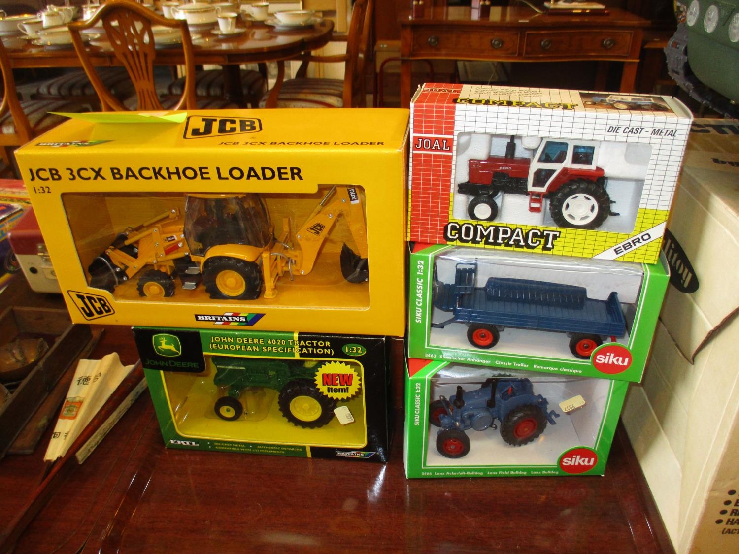 JCB, Siko, John Deere and Joal Tractors and Tralier