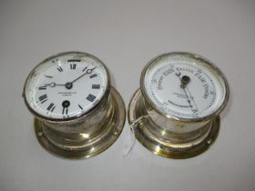 Ships Clock and Aneroid by John Norton & Co. Glasgow