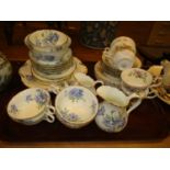 T. Goode 23 Piece Tea Set and Royal Albert Moss Rose 16 Piece Tea Set