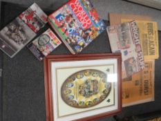 A COLLECTION OF FOOTBALL THEME COLLECTABLE'S TO INCLUDE A 1949 AND 1960 EDITION OF THE SPORTING STAR