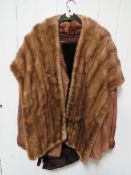 A VINTAGE MINK FUR STOLE TOGETHER WITH ANOTHER FUR STOLE AND A VINTAGE FUR JACKET (3)