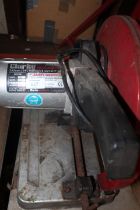 A CLARKE METALWORKER TABLE TOP CUT OFF CHOP SAW