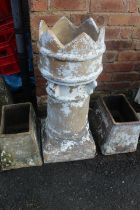 THREE CHIMNEY POTS