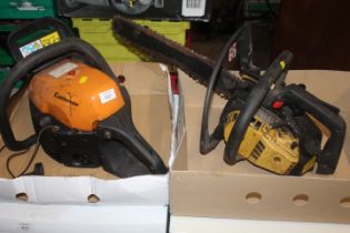 TWO PETROL CHAINSAWS