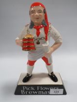 A CARLTON WARE PICK FLOWERS BREW MASTER BREWERY FIGURE