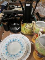 A TRAY OF CERAMICS TO INCLUDE PORTMEIRION COFFEE SET