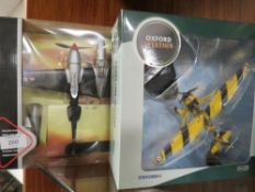 TWO BOXED MODEL AIRCRAFT TO INCLUDE OXFORD AVIATION FRONT LINE FIGHTERS PLANE
