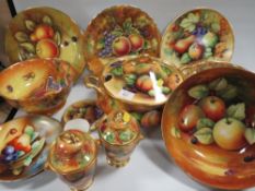A COLLECTION OF ORCHARD GOLD CERAMICS TO INCLUDE J MOTTRAM EXAMPLES (13)