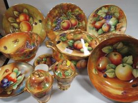 A COLLECTION OF ORCHARD GOLD CERAMICS TO INCLUDE J MOTTRAM EXAMPLES (13)