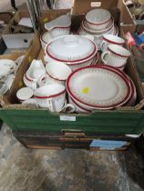 TWO TRAYS OF MYOTT ROYALTY TEA/ DINNER WARE