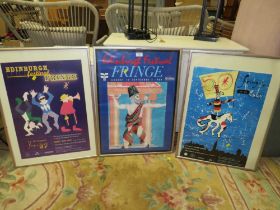 THREE FRAMED FESTIVAL POSTERS