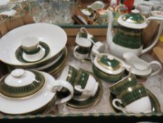 SPODE "GREEN ROYAL WINDSOR" TEA AND DINNER WARE