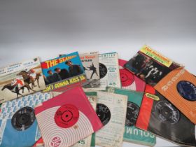 A COLLECTION OF 7" SINGLE TO INCLUDE THE ZEPHYRS, UNIT FOUR PLUS TWO, THE BEATLES, THE WHO, THE
