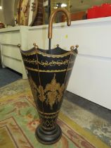 A PAINTED UMBRELLA STAND
