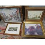 A QUANTITY OF ASSORTED PICTURES AND PRINTS TO INCLUDE A LOWRY PRINT (10)