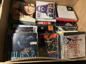APPROXIMATELY 135 CDS TO INCLUDE BON JOVI, DAVID BOWIE, SAXON, WHITESNAKE, YES, WASP, ZZ TOP, THIN L