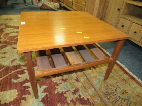A RETRO TEAK 'MYER' SMALL TABLE A/F