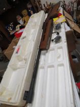 A BOXED ORIGINAL MODEL 75 .177 MATCH AIR RIFLE NUMBER 021986 WITH ACCESSORIES