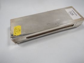 A VINTAGE HALLMARKED SILVER MATCHBOX HOLDER