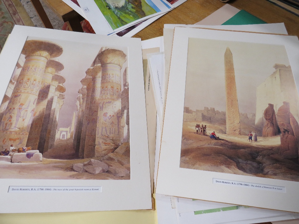 A FOLIO OF ASSORTED DRAWINGS, WATERCOLOURS, PRINTS ETC - Image 2 of 3