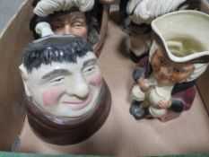 FOUR ROYAL DOULTON D'ARTAGNAN AND THE THREE MUSKETEERS CHARACTER JUGS