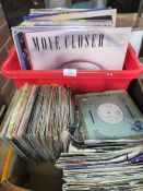 A COLLECTION OF LP RECORDS AND 7" SINGLES TO INCLUDE DURAN DURAN, CULTURE CLUB, KIM WILDE ETC