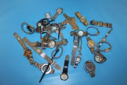 A BAG OF ASSORTED WRIST WATCHES