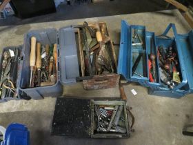 A SELECTION OF TOOL BOXES AND CONTENTS