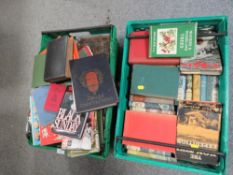 TWO TRAYS OF VINTAGE BOOKS