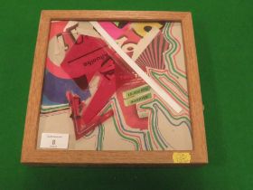 A FRAMED MODERNIST COLLAGE SIGNED VERSO