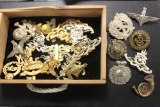 A SELECTION OF APPROX 25 MILITARY CAP BADGES