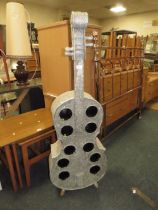 A SPARKLY DOUBLE BASS WINE RACK